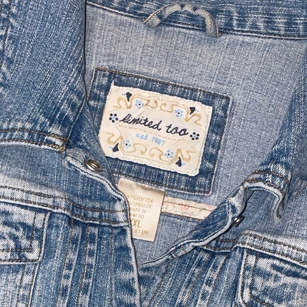 Vintage LIMITED Too Jean Jacket Size XXL - Picture 6 of 15